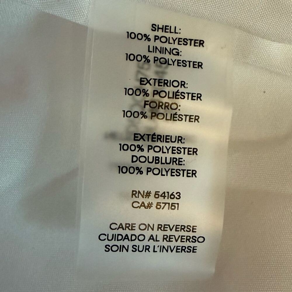 KARL LAGERFELD PARIS Women's V-Neck Sleeveless Dress White Black Sz 10 - Picture 6 of 6